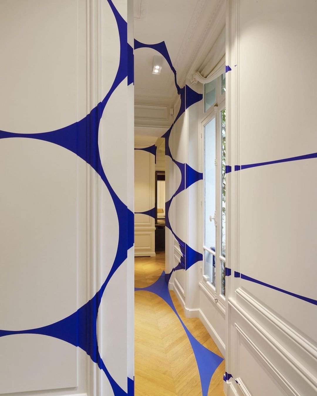 "Carré évidé" by Felice Varini