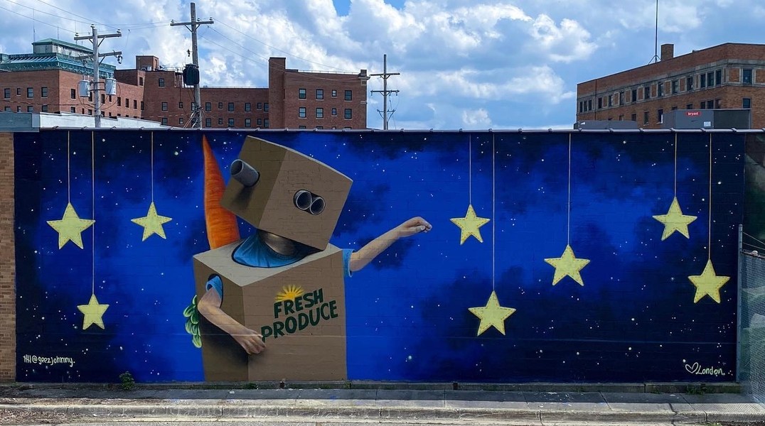 Johnny Five Art @ Flint, Michigan, USA