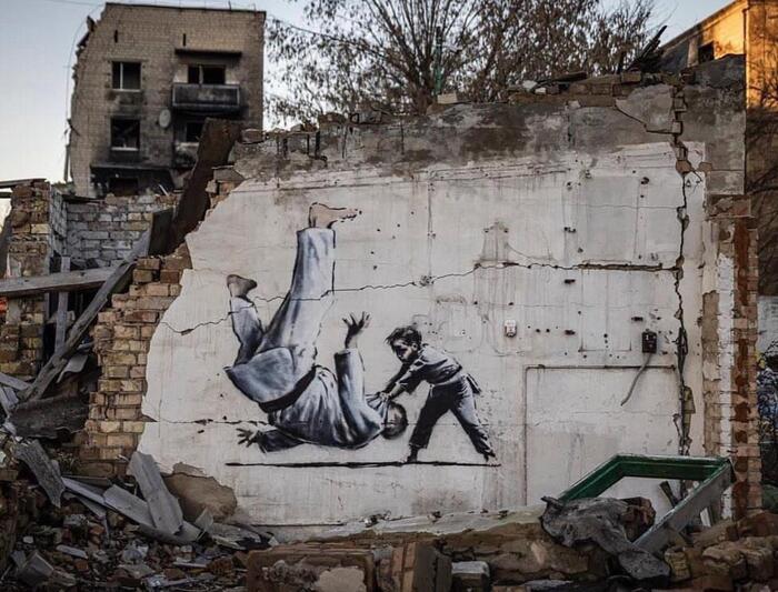 Banksy @ Borodyanka, Ukraine