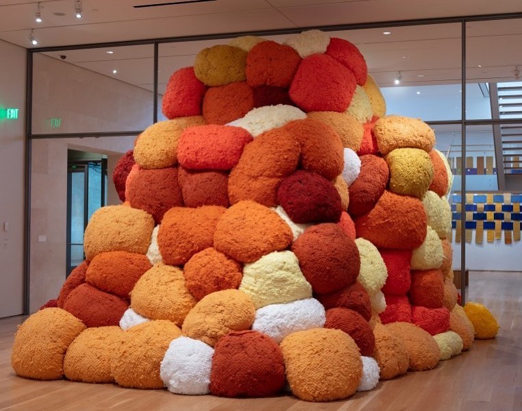 "Sentinel of Saffron" by Sheila Hicks