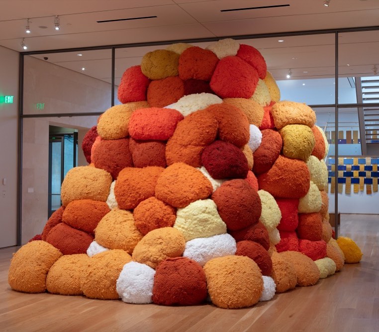"Sentinel of Saffron" by Sheila Hicks