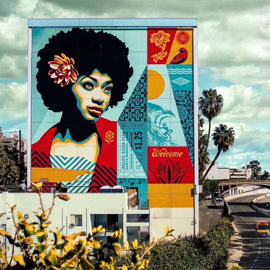 Obey Giant @ Santa Monica, California, USA Obey Giant @ Santa Monica, California, USA