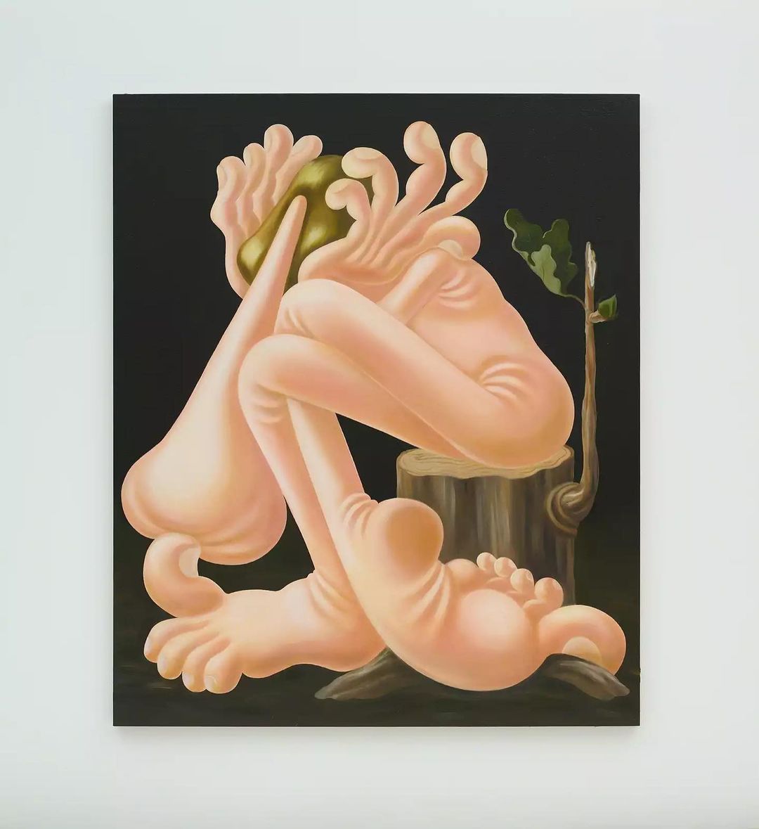 "Stump with Fig Leaf" by Louise Bonnet