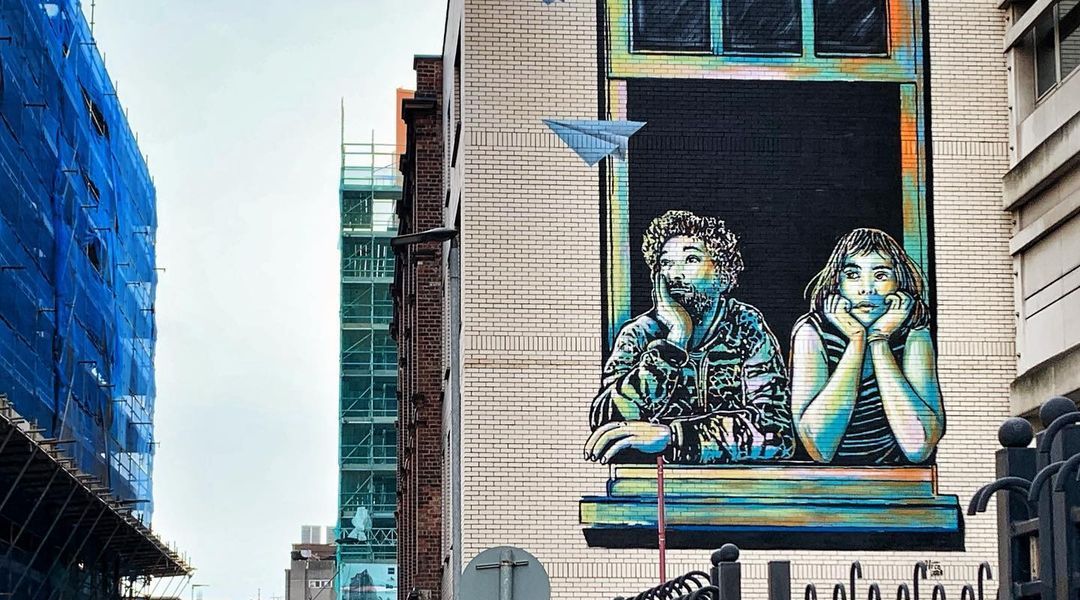 Alice Pasquini + UNO @ Belfast, Northern Ireland, UK