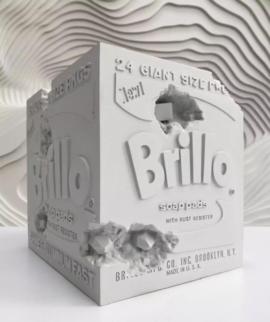 "Eroded Brillo Box" by Daniel Arsham