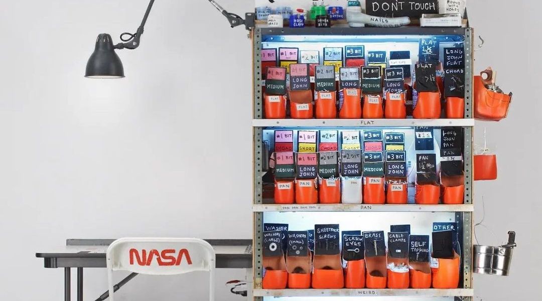 "Indoctrination Center (Materials Library)" by Tom Sachs