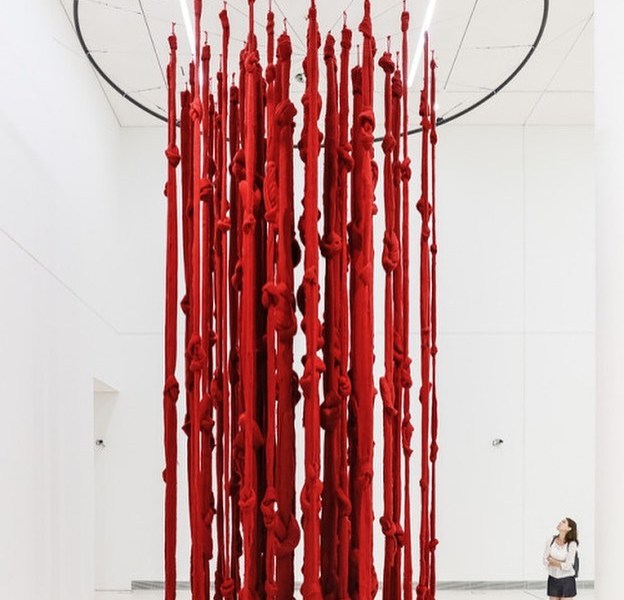 "Quipu Womb" by Cecília Vicuña