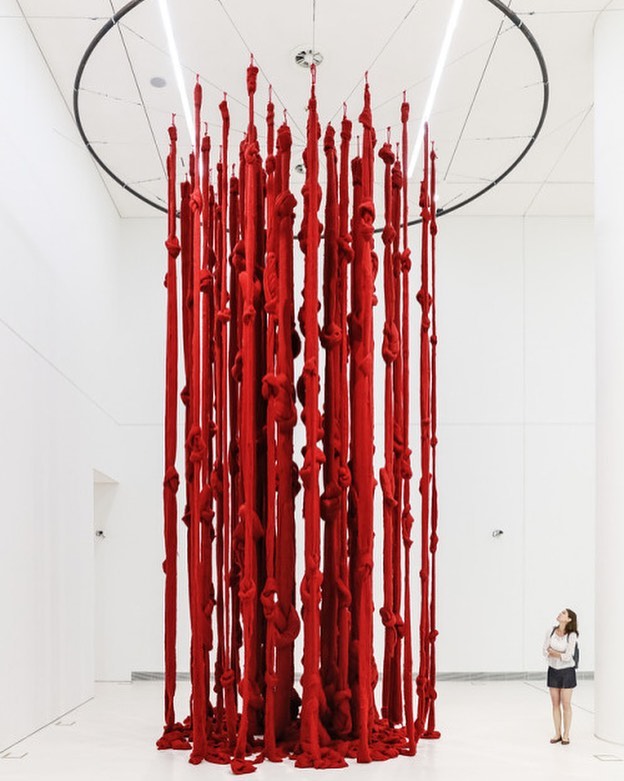 "Quipu Womb" by Cecília Vicuña