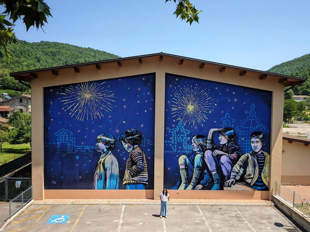 Alice Pasquini @ Pieve di Santo Stefano, Italy