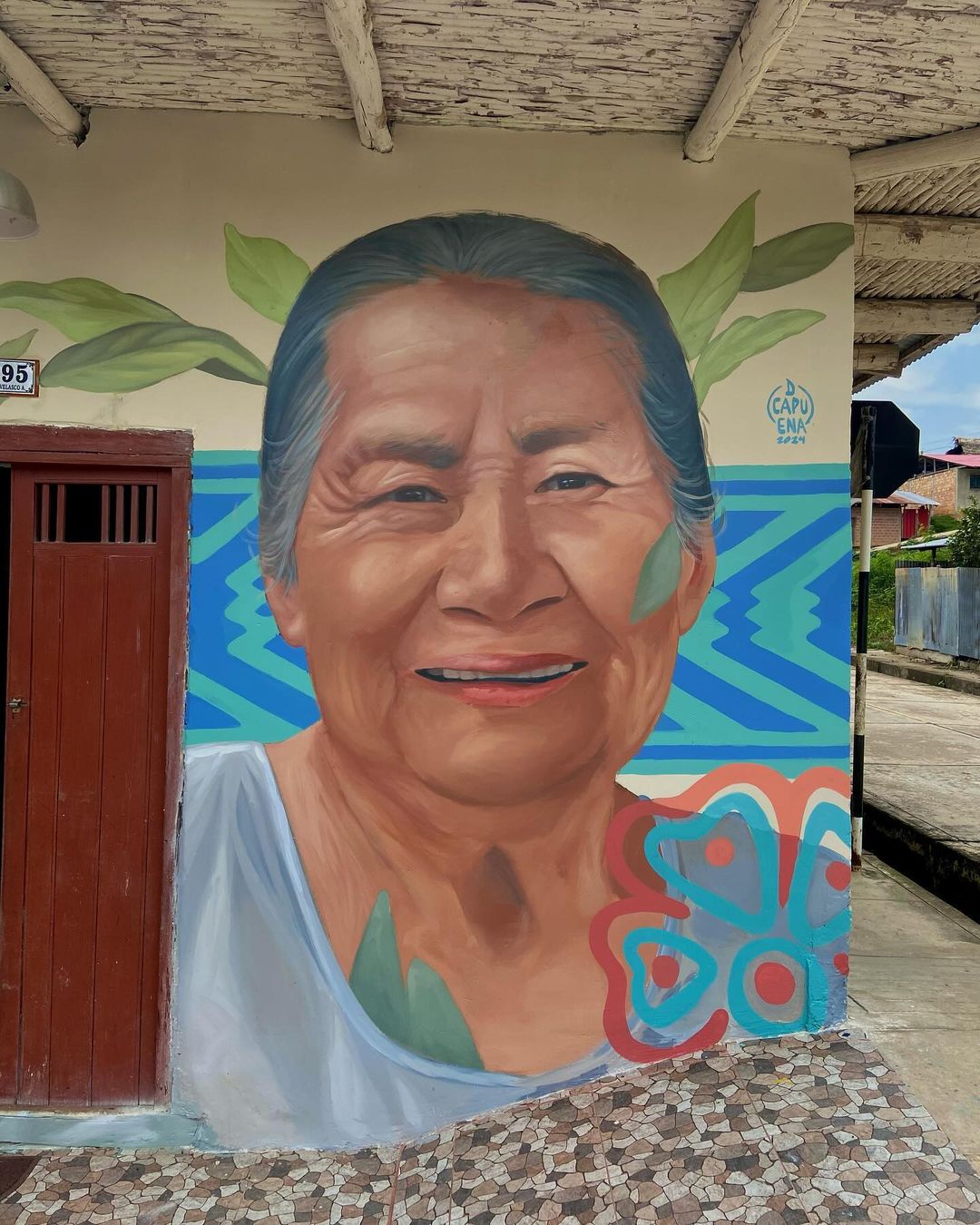 Streetart - Diego Capuena @ San Roque de Cumbaza, Peru