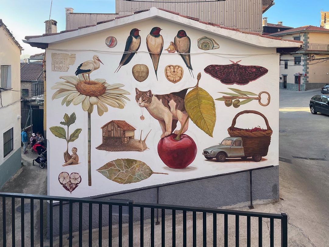 Streetart – Alegria del Prado @ Gargantilla, Spain