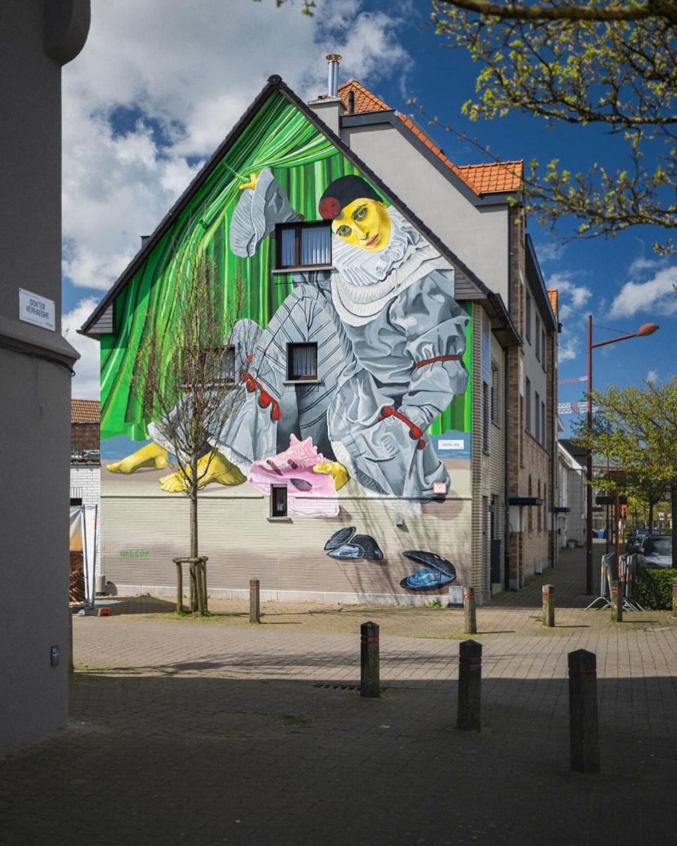 Streetart – Ilke Cop @ Ostend, Belgium