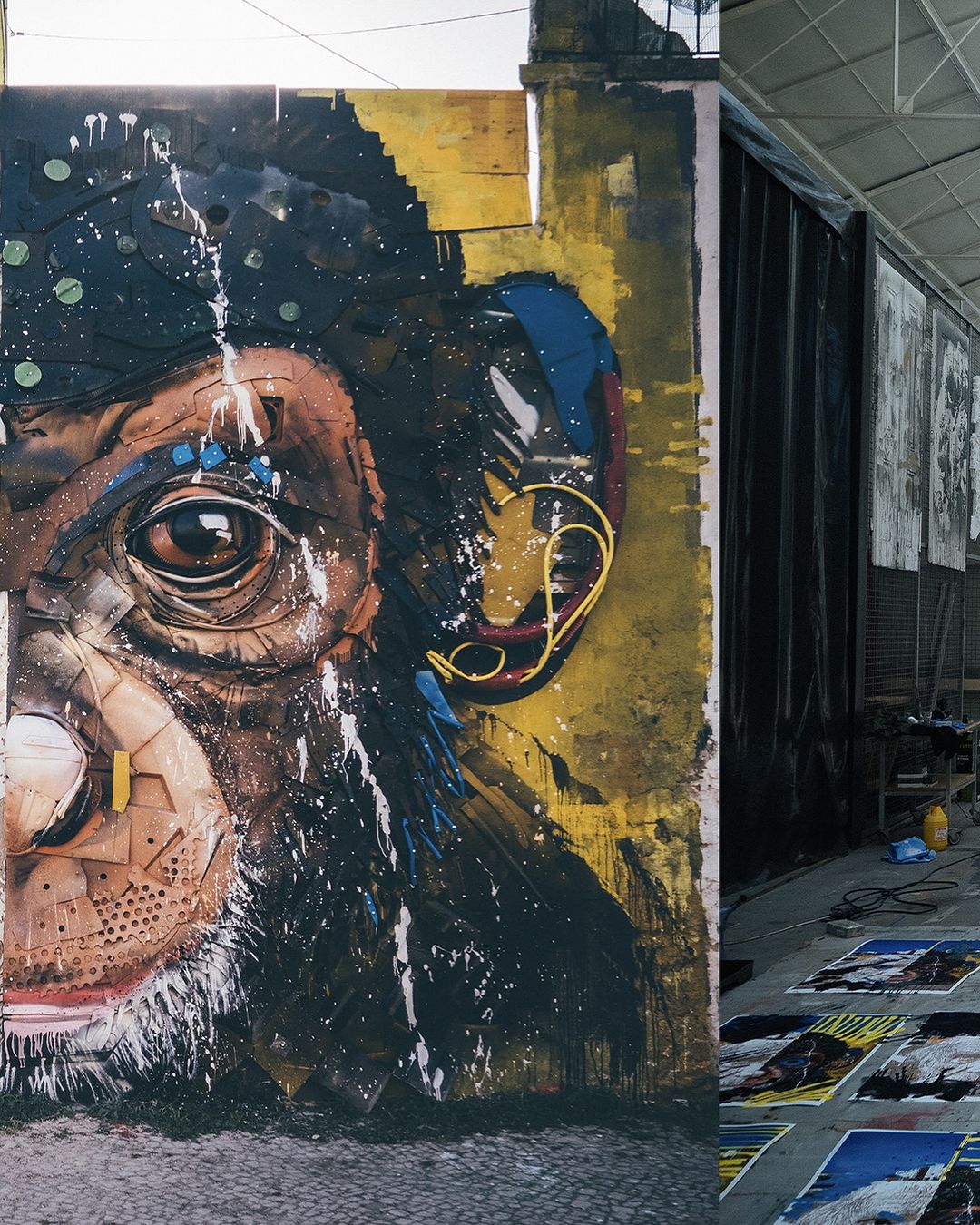Bordalo II + Vhils @ Lisbon, Portugal